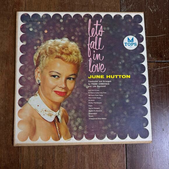 June Hutton VINTAGE Let's Fall in Love Tops Records 1958 LP Vinyl‎ Record - Picture 1 of 4